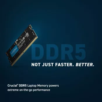 Crucial 8GB 1x8GB DDR5-5600 CL 46 SO-DIMM RAM pamäť pre notebook - 8 GB - DDR