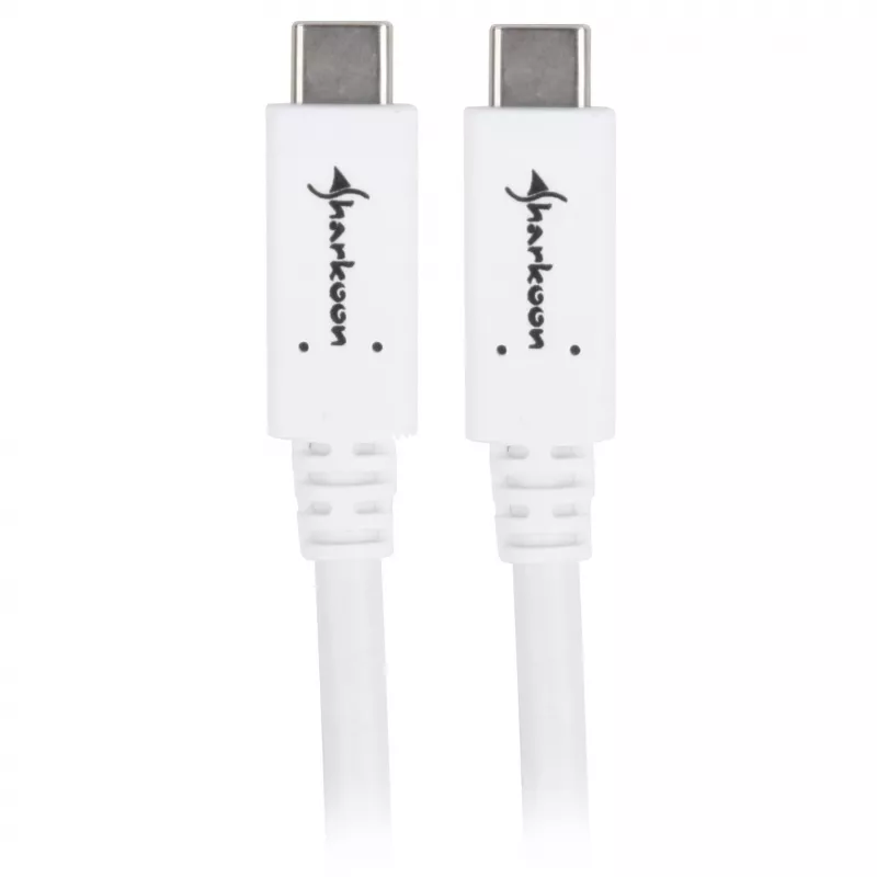 USB kábel Sharkoon USB 3.2 Gen 1 0,5 m biely