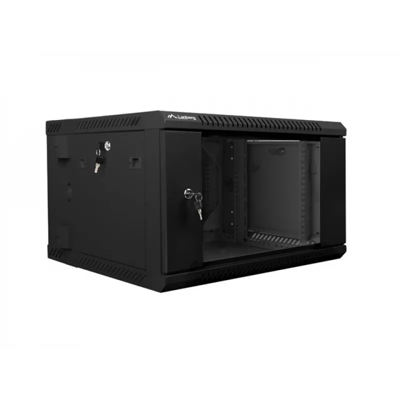 Nástenný rack LANBERG WF02-6606-10B 6U 600x374,3x600 mm nehrdzavejúca oceľ čierny