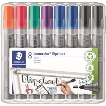 Fixka na flipchart Staedtler 356 WP8 X, sortiment farieb, 2,0 mm hrot