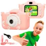 Digitálny fotoaparát pre deti Extralink H27 SINGLE PINK ružová biela 3 roky