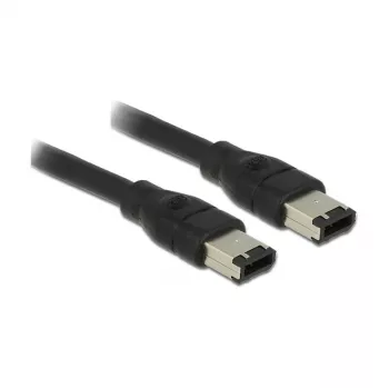 FireWire kábel DeLOCK 83273 0,5 m 6-polový čierny