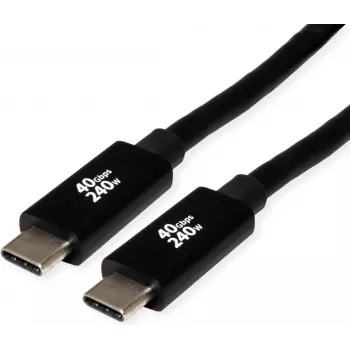 ROLINE USB4 Gen3x2 40Gbit/s kábel C-C samec/samec 240W 2m - kábel - digitálny/dátový (11.02.9087)