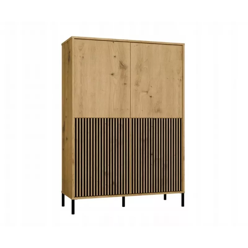 KAMARO 4DK štíhla/GŁ dub ARTISAN VITRÍNA