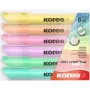 Kores TM36060 Sada popisovačov so zrezaným hrotom, 6 ks, rôzne farby