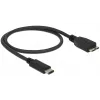 USB kábel DeLOCK 0,5 m USB3.1 C - MicroUSB3.1 B