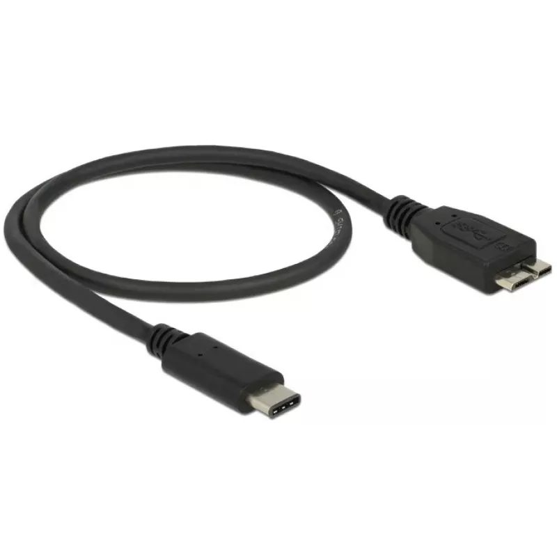 USB kábel DeLOCK 0,5 m USB3.1 C - MicroUSB3.1 B