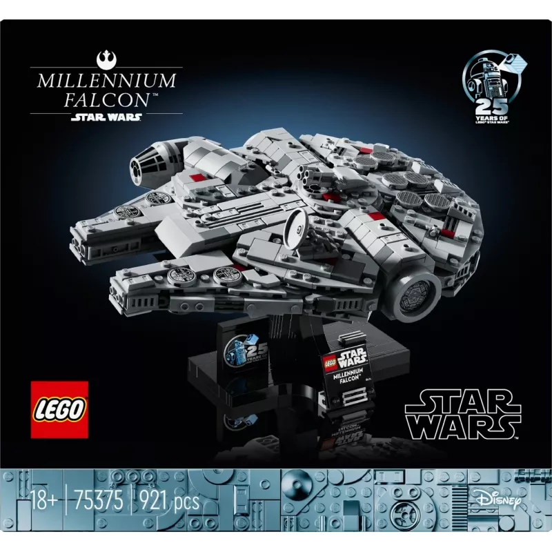 LEGO Star Wars 75375 Millennium Falcon stavebnica, 921 dielikov, 18+, 190×240×130 mm