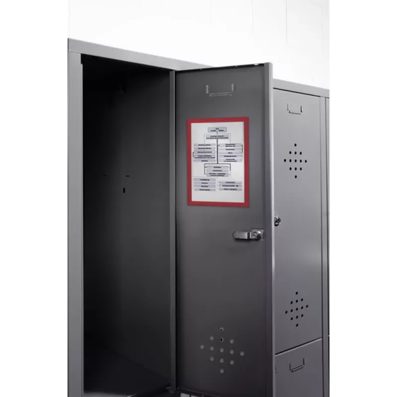 Magnetický rám Durable DURAFRAME A4 červený