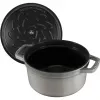 Staub La Cocotte okrúhly liatinový hrniec 26 cm, grafitovosivý