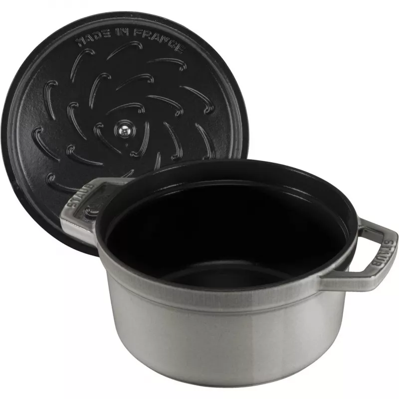 Staub La Cocotte okrúhly liatinový hrniec 26 cm, grafitovosivý