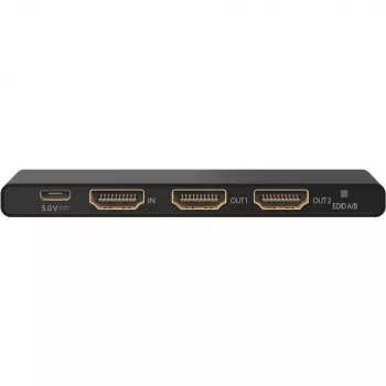 HDMI splitter 1 na 2 (4K @ 60 Hz) – rozdeľuje 1x HDMI vstupný signál na 2x HDMI výstupné signály