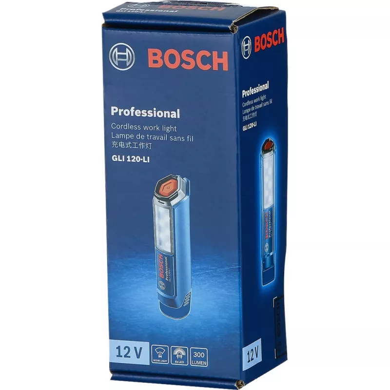 Bosch Professional GLI 12V-300 06014A1000 akumulátorové pracovné svietidlo, 300 lm, modré (bez akumulátora a nabíjačky)