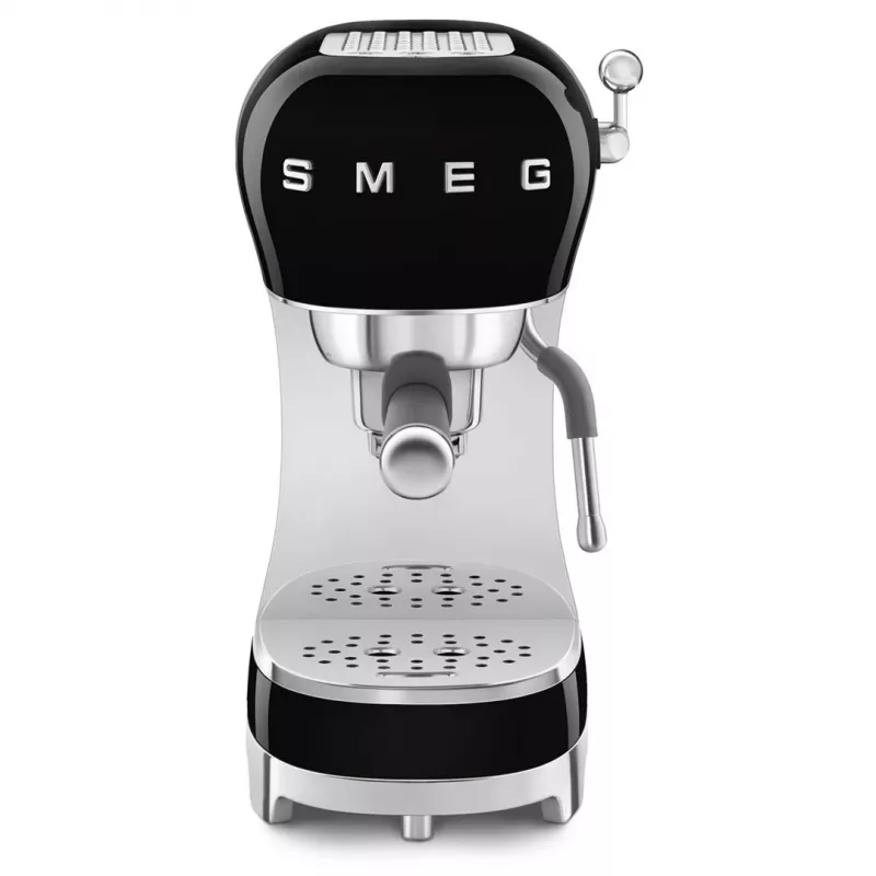SMEG 50's Style ECF02BLEU espresso kávovar, 15 bar, čierny