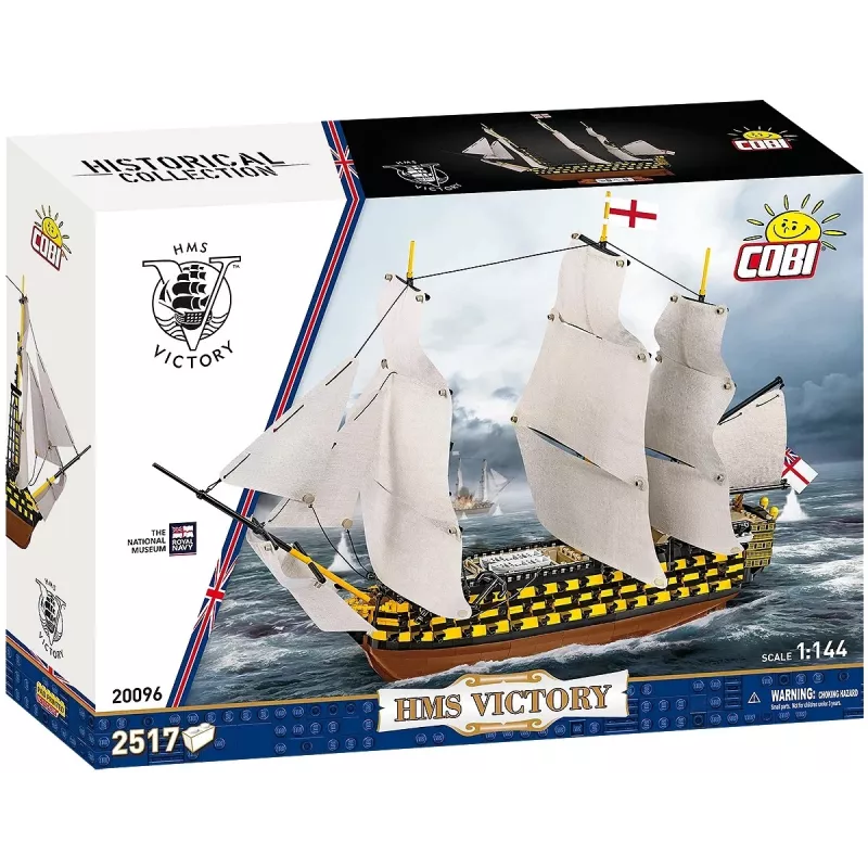 Stavebnica Cobi HMS Victory — 2 517 dielov, detailný historický model plachetnice