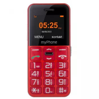 myPhone Halo Easy 4,32 cm (1,7 palca) 70 g sivý, červený telefón pre začiatočníkov