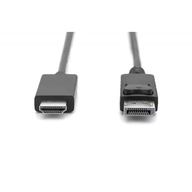 Adaptérový kábel DisplayPort 1.2 so zámkom 4K 60Hz UHD Type DP/HDMI A M/M čierny 2 m