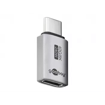 Goobay USB-C adaptér straight USB4 - konektor samec > konektor samica (74447)