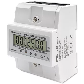 Trojfázový elektronický merač QOLTEC 50992 400V 100A