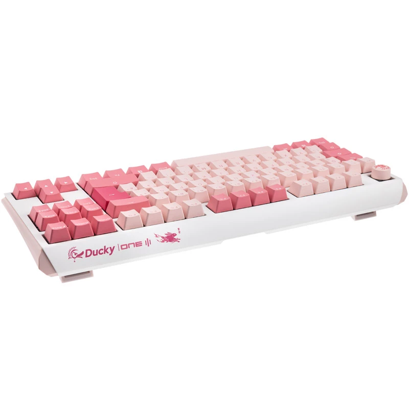 Ducky One 3 TKL Gossamer Pink klávesnica Gaming USB nemecká ružová, biela