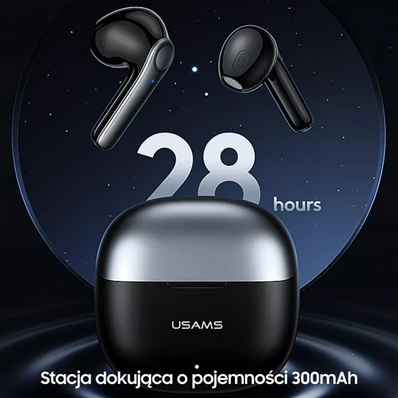 Slúchadlá USAMS TWSXH Series Dual Mic Wireless modrá/modrá BHUXH03