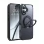 Ochranné puzdro s MagSafe Mcdodo PC-4931 pre iPhone 16 Plus s integrovaným stojanom — čierne