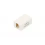 Zásuvka Extralink RJ45 CAT6 UTP, plast, biela, 1 ks