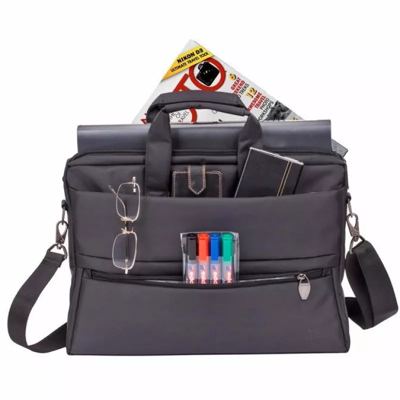 Cez rameno taška Rivacase 8630 39,6 cm (15,6 palcov) čierna