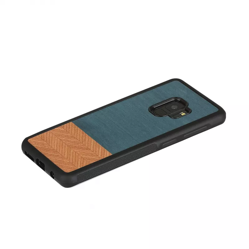 Puzdro na smartphone man and wood pre Samsung Galaxy S9 Denim čierna