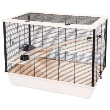 INTER-ZOO Hugo Wood béžová - klietka pre hlodavce - 78 x 48 x 58 cm