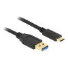 USB kábel DeLOCK SuperSpeed USB 3.2 Gen 2 Type-A na Type-C 3 m
