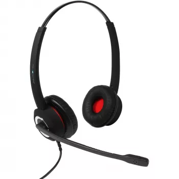 Binaurálny USB headset Plusonic 10.2P, kompatibilný s BBB, káblové USB pripojenie, binaurálny dizajn