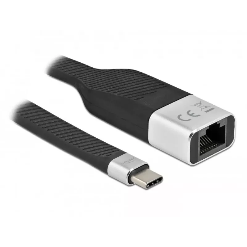 FPC plochý kábel DeLOCK 86936 USB Type-C na Gigabit LAN 15 cm