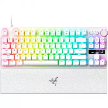 Razer Huntsman V3 Pro Tenkeyless 8KHz | Herná klávesnica | Káblová | US | Biela | Razer Analog Optical Switch Gen-2