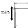 Manuálne výškovo nastaviteľný stôl MACLEAN MC-790NG — max. zaťaženie 60 kg, max. výška 120 cm