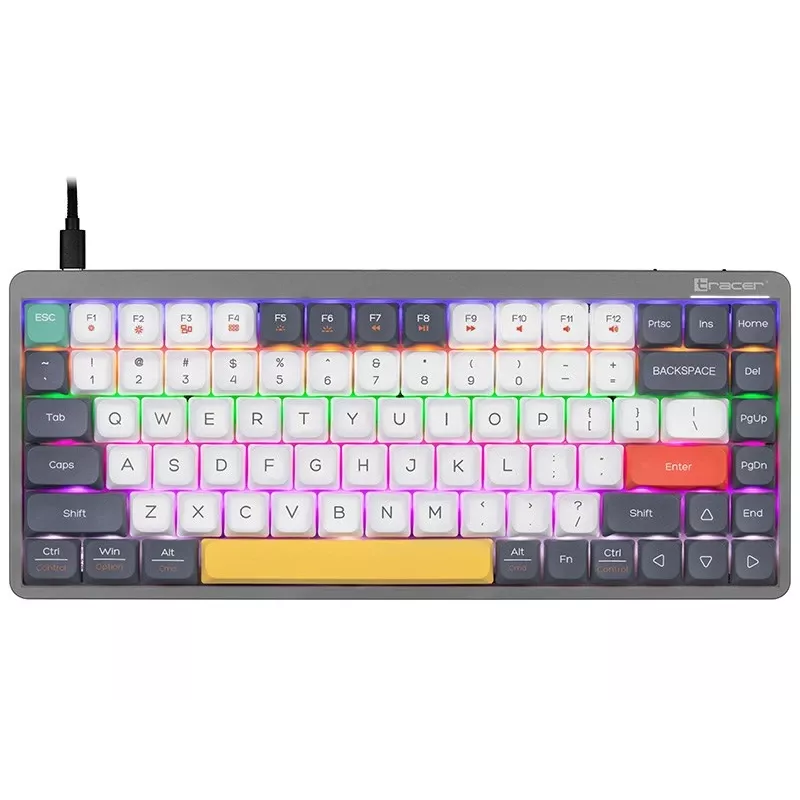 Mechanická klávesnica Tracer FINA 84 sivá (Outemu Red Switch) TRAKLA47279