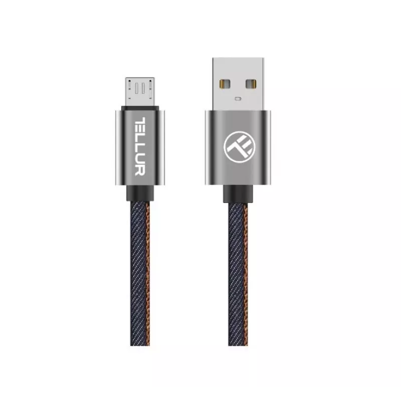Dátový kábel USB na Micro-USB Tellur 1 m denim