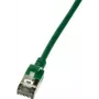 LogiLink tenký U/FTP sieťový kábel 1,5 m Cat6a U/FTP (STP) zelený (CQ9045S)