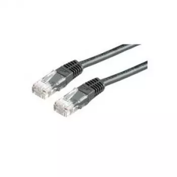 Value 21.99.1525 Ethernet patch kábel čierny
