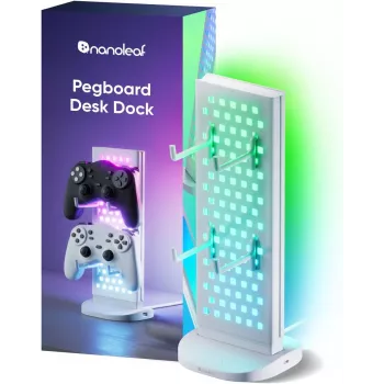 Nanoleaf Pegboard Desk Dock, biela | 15 W | RGB