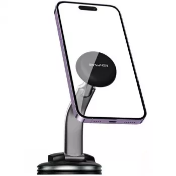 Magnetický držiak na telefón Awei X45 na montáž na čelné sklo a palubnú dosku, kompatibilný so smartfónmi