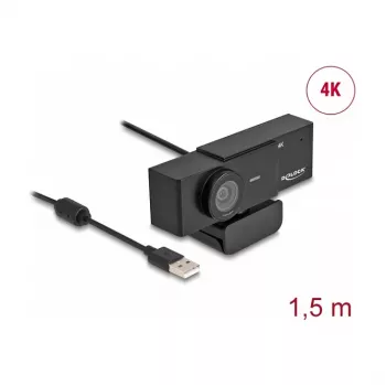 Webkamera DeLOCK 96400 8 MP 3840 x 2160 pixelov USB 2.0 čierna