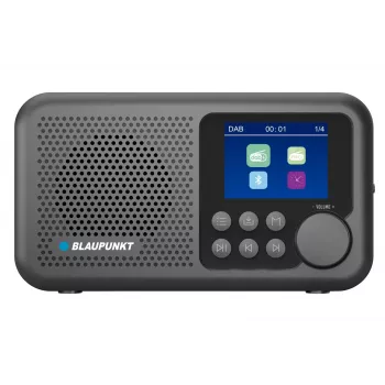 DAB+/FM rádio BLAUPUNKT DR8BK – digitálny rádiobudík s FM/DAB+, Bluetooth 5.3, 2 W, 1800 mAh, USB nabíjanie, čierny