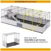 FERPLAST Modular 4 – klietka pre králiky a morčatá domáce – 179 x 72 x 56 cm