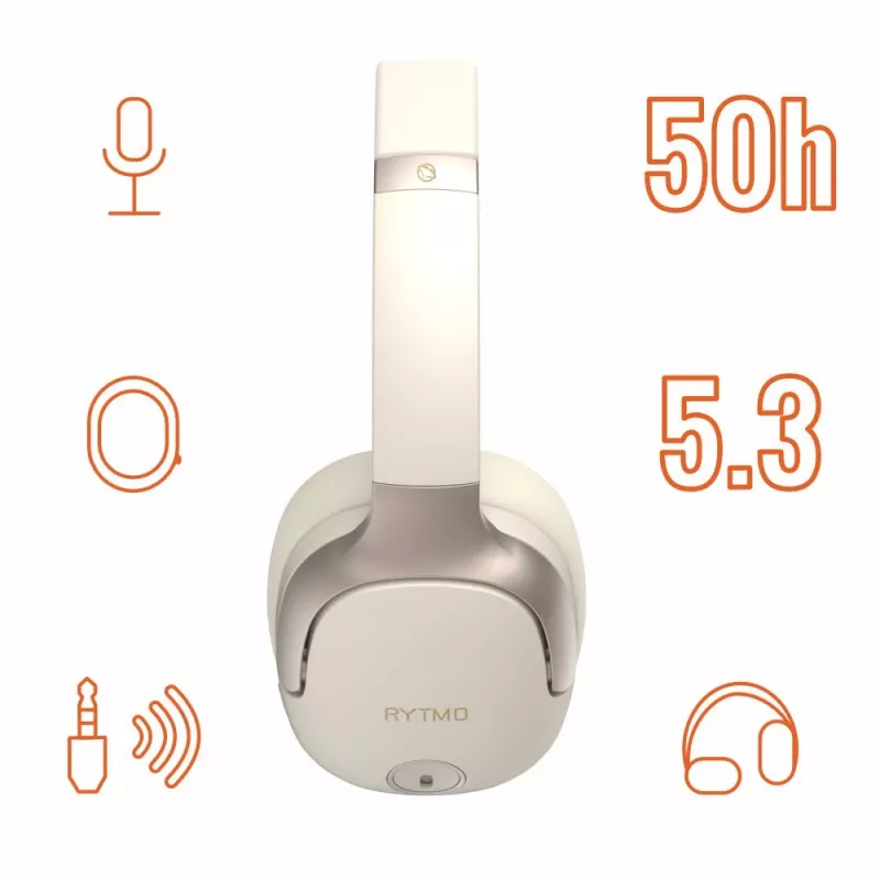 Slúchadlá Manta HDP1001CR Rytmo Elegance krémová