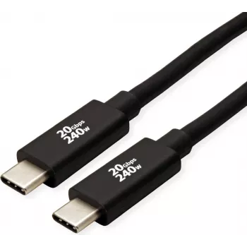 ROLINE USB4 Gen2x2 20Gbit/s kábel C-C ST/ST 240W 3m - kábel - digitálny/dátový (11.02.9088)