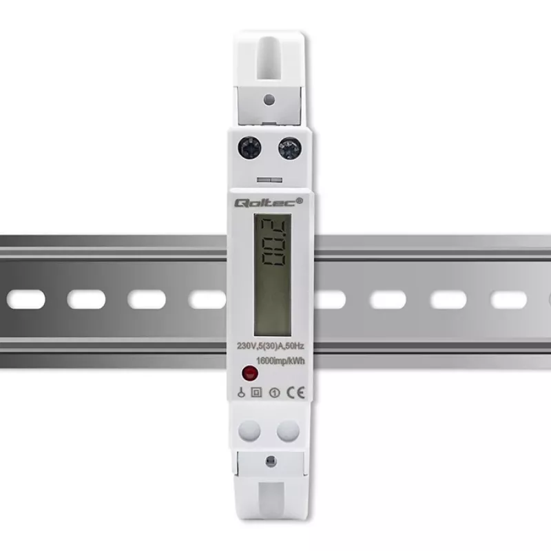 Jednofázový elektronický merač QOLTEC 50993 230V 30A