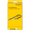 Delock 64273 tenký 7-portový rozbočovač USB, USB Type-C alebo Type-A na 1x USB 5 Gb/s Type-A + 6x USB 2.0 Type-A