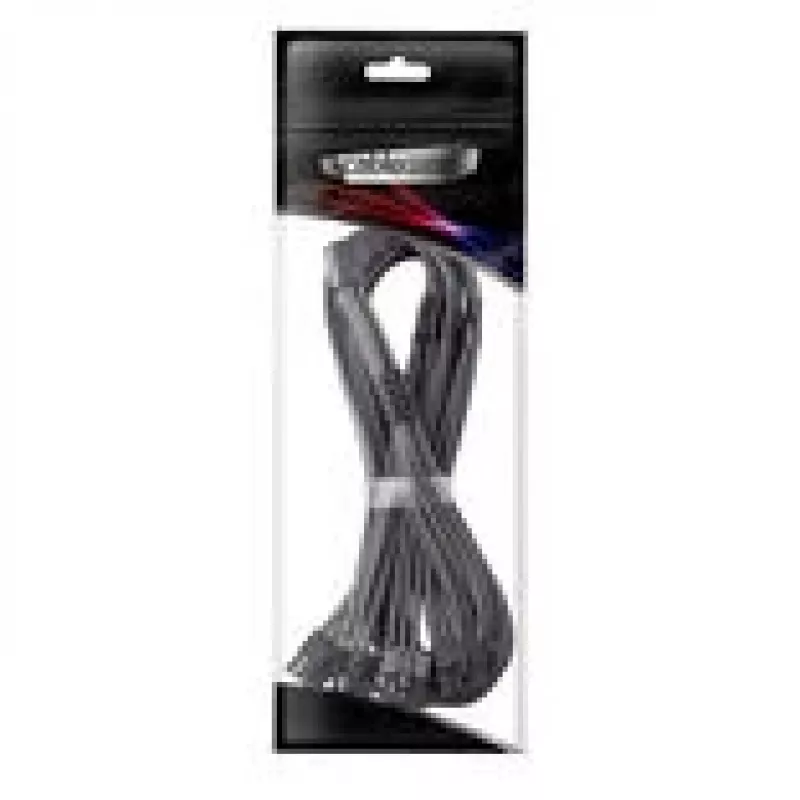 CableMod C-Series Pro pripojovací kábel variant A 90° 16-Pin na 4×8-Pin PCIe carbon