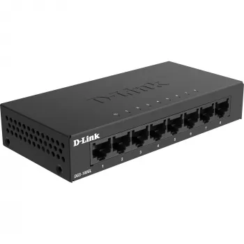 D-Link DGS-108GL neřízený Gigabit Ethernet (10/100/1000) čierny
